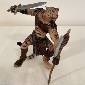Papo Tiger Mutant Figure 2008 Retired Part Of Fantasy World